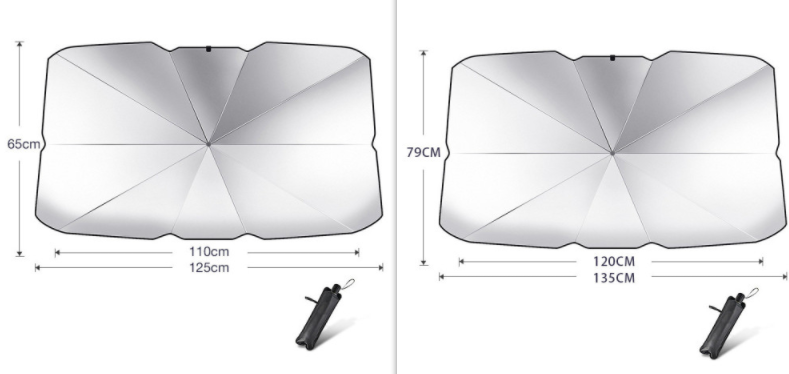 Foldable Car Windshield Sun Shade Umbrella