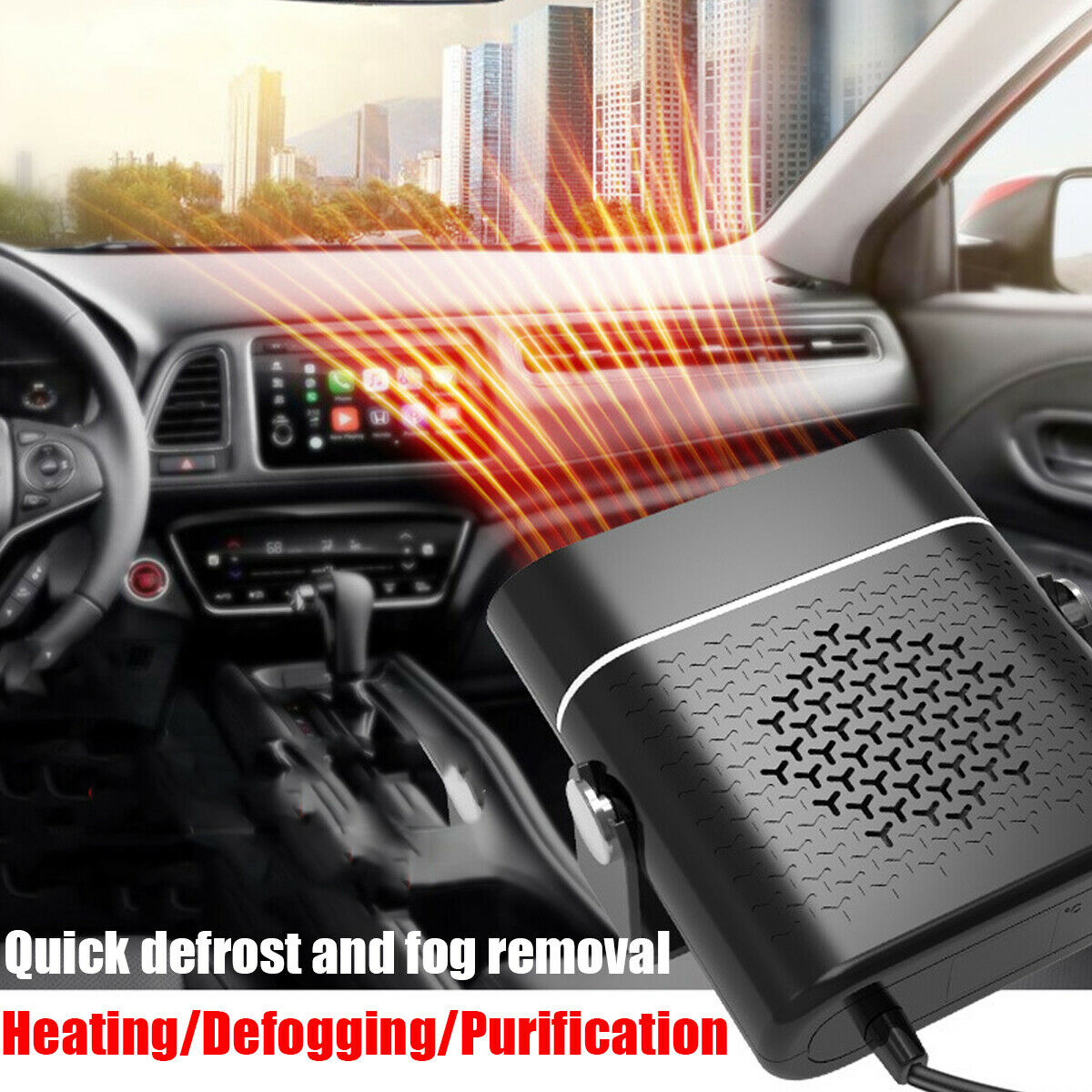 3 In 1 Car Heaters Fan Defogger Anti-Fog