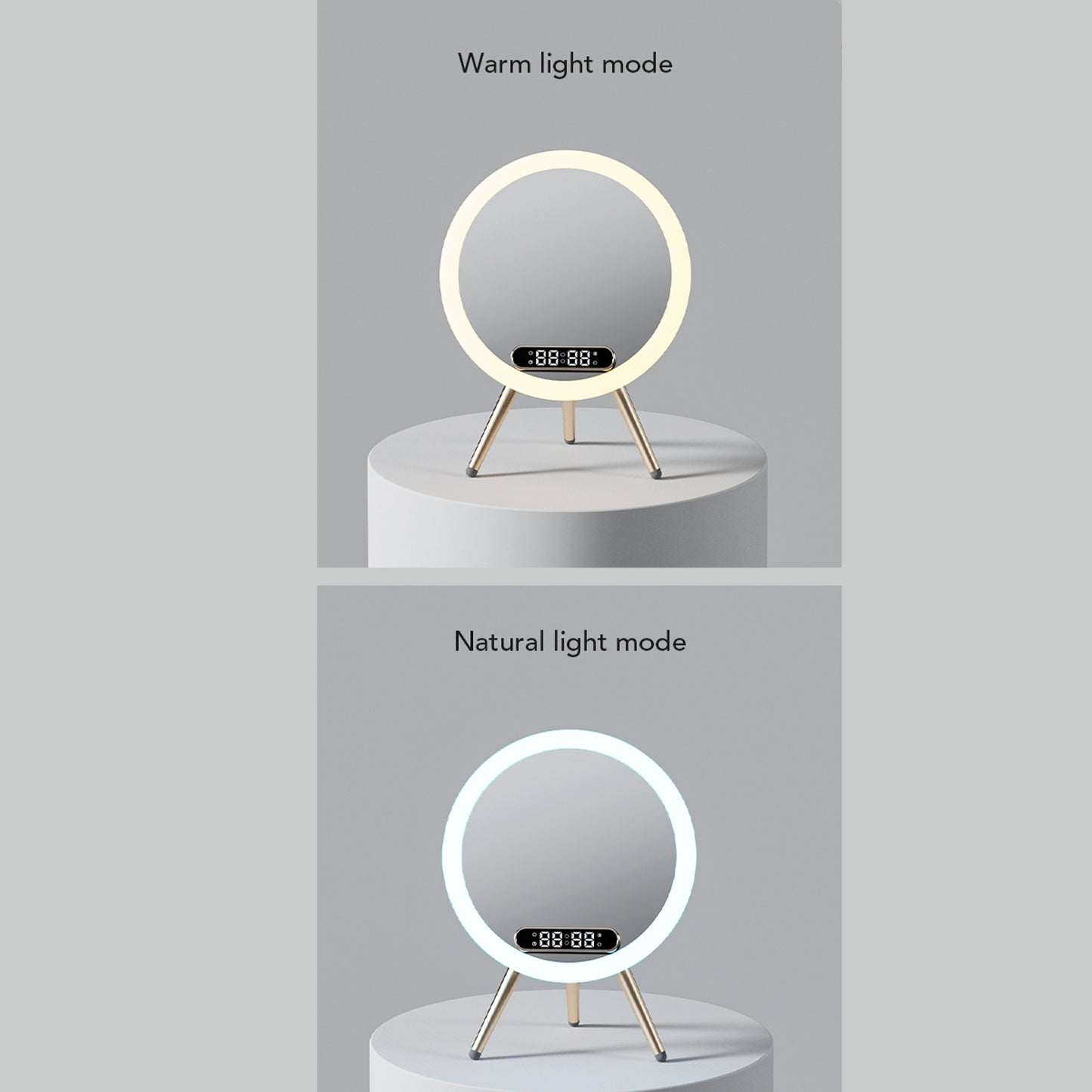 Multi-function LED Mirror Alarm Clock